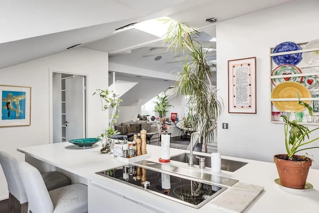 Elegant Oestermalm Loft Stockholm